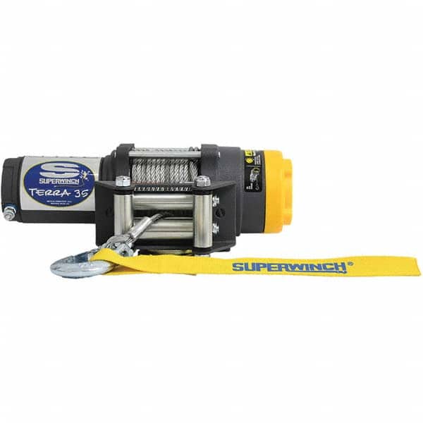 Superwinch - Automotive Winches Type: DC Electric Winch Pull Capacity (Lb.): 3,500 (Pounds) - Exact Tooling