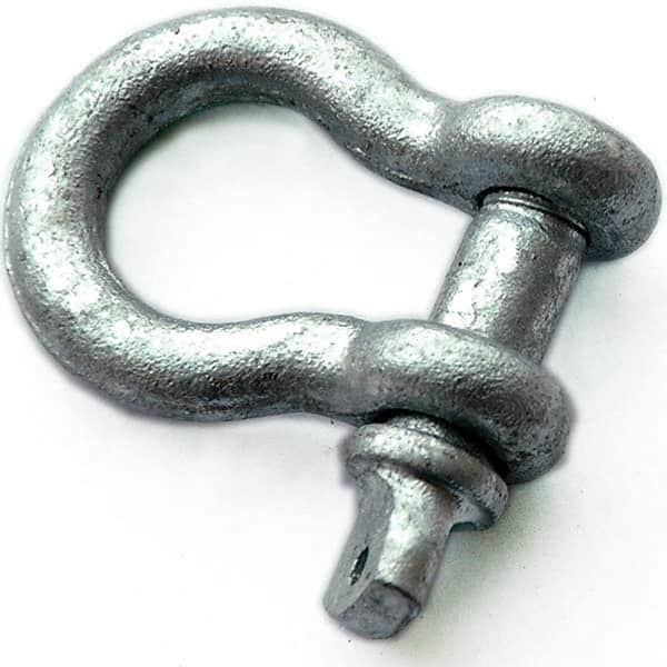 PRO-SOURCE - Shackles; Nominal Chain Size: 3/4 ; Load Limit (Ton): 7.00 ; Type: Anchor ; Pin Type: Bolt ; Material: Alloy ; Jaw Inside Height (Inch): 7/8 - Exact Tooling