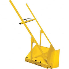 Saw Trax - 800 Lb Capacity Steel Scoop Dolly - Exact Tooling