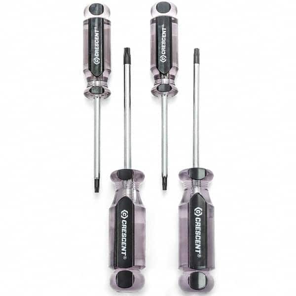 Crescent - Screwdriver Sets Screwdriver Types Included: Torx Number of Pieces: 4 - Exact Tooling