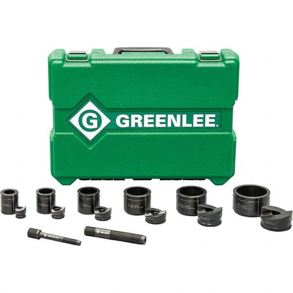 Greenlee - Punch & Driver Kits Tool Type: Knockout Set Punch Shape: Round - Exact Tooling