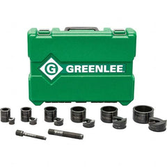 Greenlee - Punch & Driver Kits Tool Type: Knockout Set Punch Shape: Round - Exact Tooling