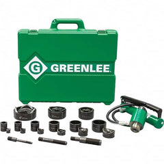 Greenlee - Punch & Driver Kits Tool Type: Knockout Set Punch Shape: Round - Exact Tooling
