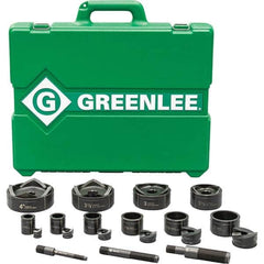 Greenlee - Punch & Driver Kits Tool Type: Knockout Set Punch Shape: Round - Exact Tooling