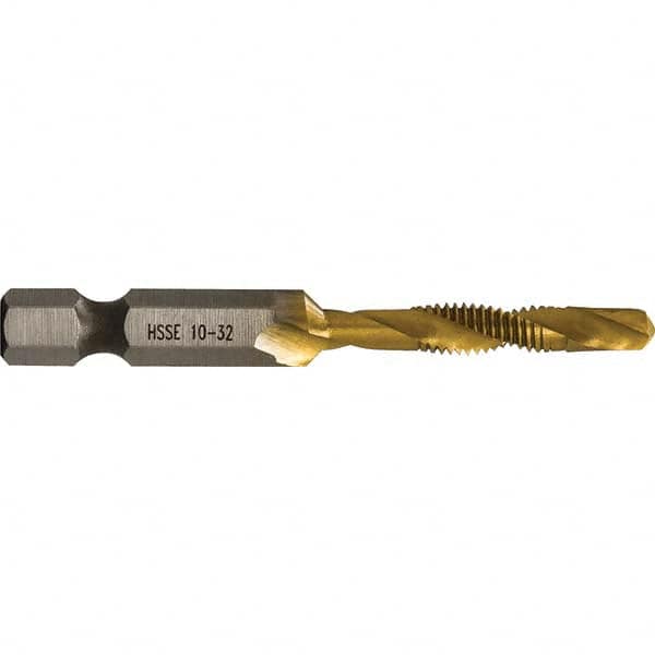 Greenlee - Combination Drill & Tap Sets Minimum Thread Size (Inch): #10-32 Maximum Thread Size (mm): M5x0.80 - Exact Tooling