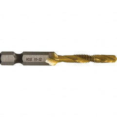 Greenlee - Combination Drill & Tap Sets Minimum Thread Size (Inch): #10-32 Maximum Thread Size (mm): M5x0.80 - Exact Tooling