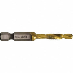 Greenlee - Combination Drill & Tap Sets Minimum Thread Size (mm): M5x0.80 Maximum Thread Size (mm): M5x0.80 - Exact Tooling