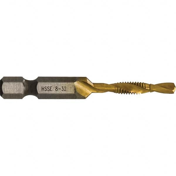 Greenlee - Combination Drill & Tap Sets Minimum Thread Size (Inch): #8-32 Maximum Thread Size (mm): M4x0.70 - Exact Tooling