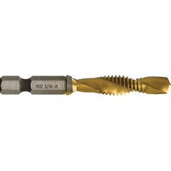 Greenlee - Combination Drill & Tap Sets Minimum Thread Size (Inch): 5/16-18 Maximum Thread Size (mm): M8x1.25 - Exact Tooling