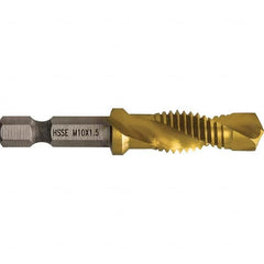 Greenlee - Combination Drill & Tap Sets Minimum Thread Size (mm): M10x1.50 Maximum Thread Size (mm): M10x1.50 - Exact Tooling