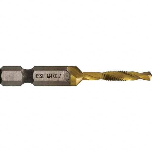 Greenlee - Combination Drill & Tap Sets Minimum Thread Size (mm): M4x0.70 Maximum Thread Size (mm): M4x0.70 - Exact Tooling