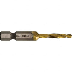 Greenlee - Combination Drill & Tap Sets Minimum Thread Size (mm): M4x0.70 Maximum Thread Size (mm): M4x0.70 - Exact Tooling