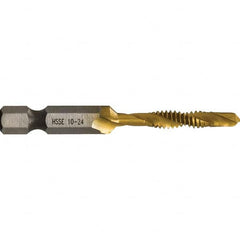 Greenlee - Combination Drill & Tap Sets Minimum Thread Size (Inch): #10-24 Maximum Thread Size (mm): M5x0.80 - Exact Tooling