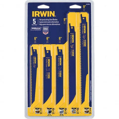 Irwin - Reciprocating Saw Blade Sets Blade Material: Bi-Metal Minimum Blade Length (Inch): 6 - Exact Tooling