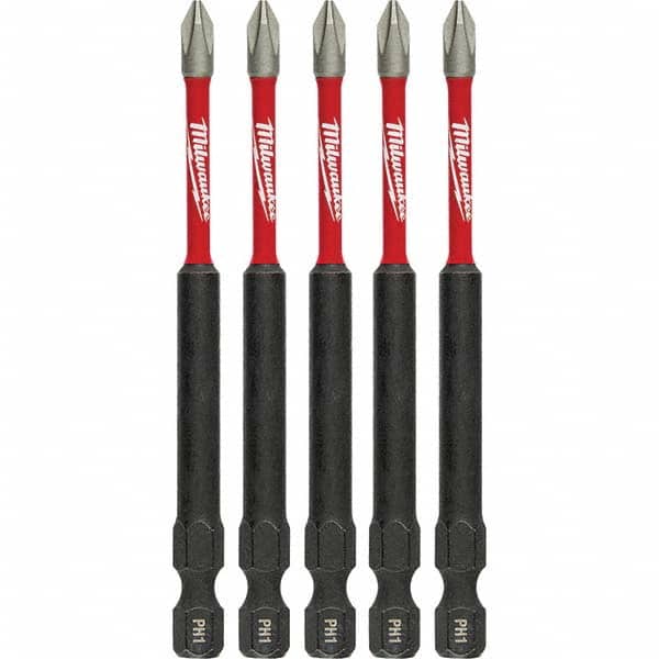 Milwaukee Tool - 1/4" Hex #1 Phillips Impact Ready Bit - Exact Tooling