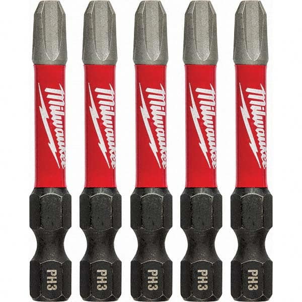 Milwaukee Tool - 1/4" Hex #3 Phillips Impact Ready Bit - Exact Tooling