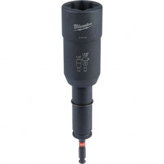 Milwaukee Tool - 7/16" Hex 1/2" Lineman's Utility Socket for Standard Hex/Socket Screws - Exact Tooling