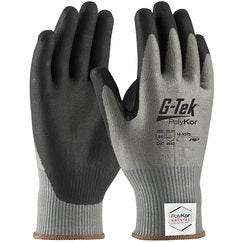 16-X575/M Coated Gloves w/Polykor - G-Tek PolyKor Xrystal - S&P Blended 13G - Blk NeoFoam - Thumb Crotch - A4 - Exact Tooling