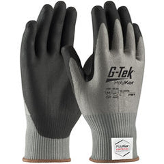 16-X575/XL Coated Gloves w/Polykor - G-Tek PolyKor Xrystal - S&P Blended 13G - Blk NeoFoam - Thumb Crotch - A4 - Exact Tooling