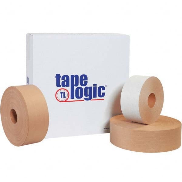 Tape Logic - Pack of (10) 450' Rolls 3" White Water Activated Adhesive Packaging Tape - Exact Tooling