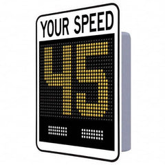 TAPCO - "Your Speed," 42" Wide x 30" High Aluminum Face/Polycarbonate Housing Speed Limit Sign - Exact Tooling