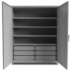 Strong Hold - Storage Cabinets Type: Heavy Duty Width (Inch): 60 - Exact Tooling