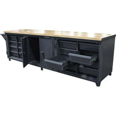 Strong Hold - Stationary Workstations Type: Workbench Cabinet Load Capacity (Lb.): 6,000 - Exact Tooling