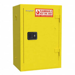 Strong Hold - Safety Cabinets Hazardous Chemical Type: Flammable and Combustible Liquids Color: Yellow - Exact Tooling