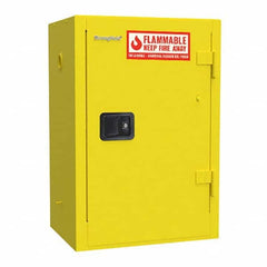 Strong Hold - Safety Cabinets Hazardous Chemical Type: Flammable and Combustible Liquids Color: Yellow - Exact Tooling