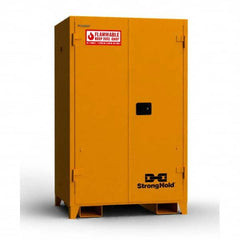 Strong Hold - Safety Cabinets Hazardous Chemical Type: Flammable and Combustible Liquids Color: Yellow - Exact Tooling