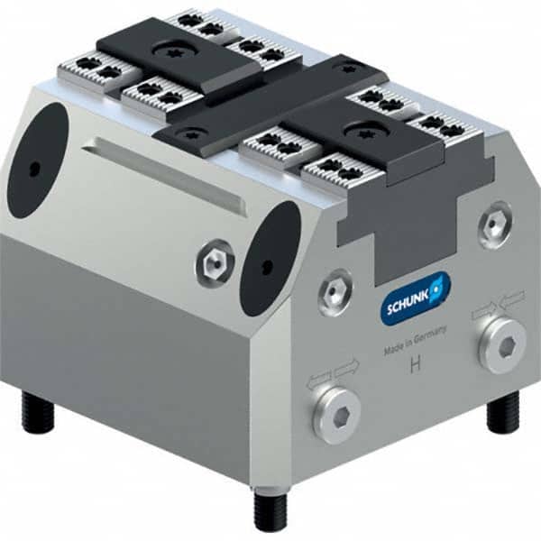 Schunk - Machine Vises Jaw Width (mm): 64.0 Throat Depth (mm): 60.0 - Exact Tooling