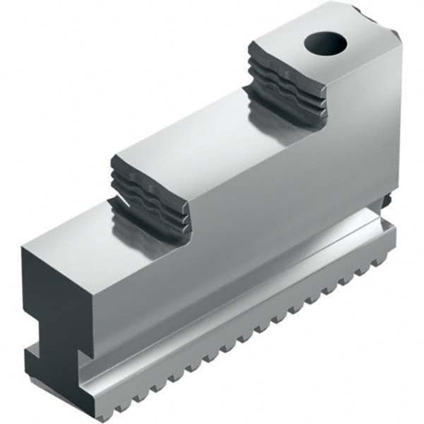 Schunk - 10" Max Chuck Diam Serrated Hard Lathe Chuck Base Jaws - Exact Tooling