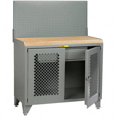 Little Giant - Stationary Workstations Type: Security Workstation Width (Inch): 36 - Exact Tooling