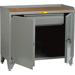 Little Giant - Stationary Workstations Type: Security Workstation Width (Inch): 36 - Exact Tooling
