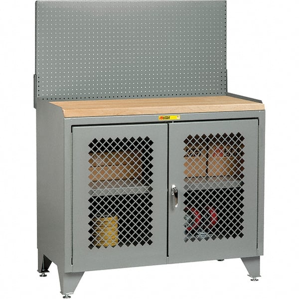 Little Giant - Stationary Workstations Type: Security Workstation Width (Inch): 48 - Exact Tooling