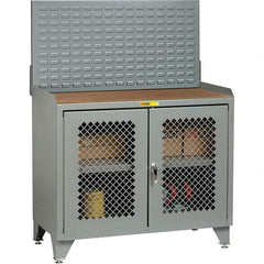 Little Giant - Stationary Workstations Type: Security Workstation Width (Inch): 48 - Exact Tooling