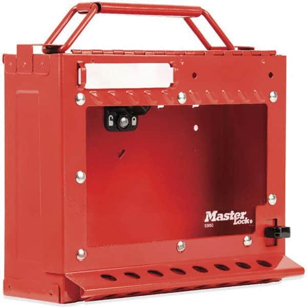 Master Lock - Group Lockout Boxes Portable or Wall Mount: Wall Mount Maximum Number of Padlocks: 15 - Exact Tooling