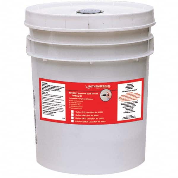 Rothenberger - Pipe Cutting & Threading Oil Type: Dark Cutting Oil Container Type: Bucket - Exact Tooling