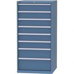 LISTA - 8 Drawer, 45 Compartment Bright Blue Steel Modular Storage Cabinet - Exact Tooling