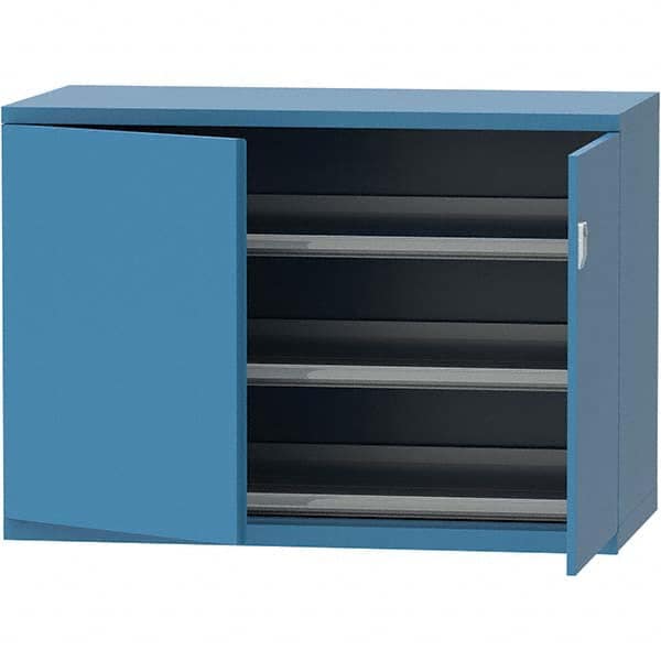 LISTA - 84 Compartment Bright Blue Steel Modular Storage Cabinet - Exact Tooling