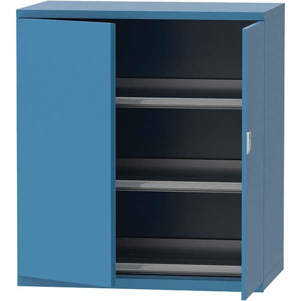 LISTA - 99 Compartment Bright Blue Steel Modular Storage Cabinet - Exact Tooling