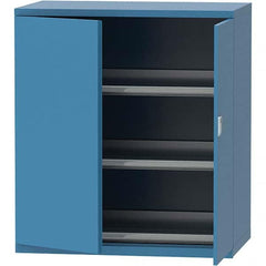 LISTA - 99 Compartment Bright Blue Steel Modular Storage Cabinet - Exact Tooling