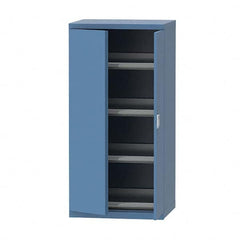 LISTA - 124 Compartment Bright Blue Steel Modular Storage Cabinet - Exact Tooling