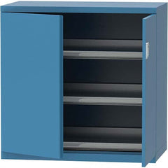 LISTA - 84 Compartment Bright Blue Steel Modular Storage Cabinet - Exact Tooling