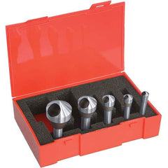 Cleveland - Countersink Sets Countersink Type: Zero Flute Minimum Head Diameter (Inch): 5/16 - Exact Tooling