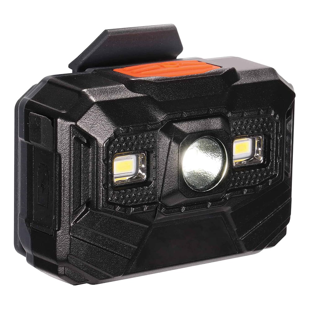 Ergodyne - Hard Hat Accessories; Type: LED Light ; Hard Hat Compatibility: Skullerz? 8974, 8974LED, 8975 and 8975LED Safety Helmets ; Material: Plastic ; Attachment Type: Slide In/Out ; Color: Black; Orange ; Additional Information: Skullerz 8987; Boost - Exact Tooling