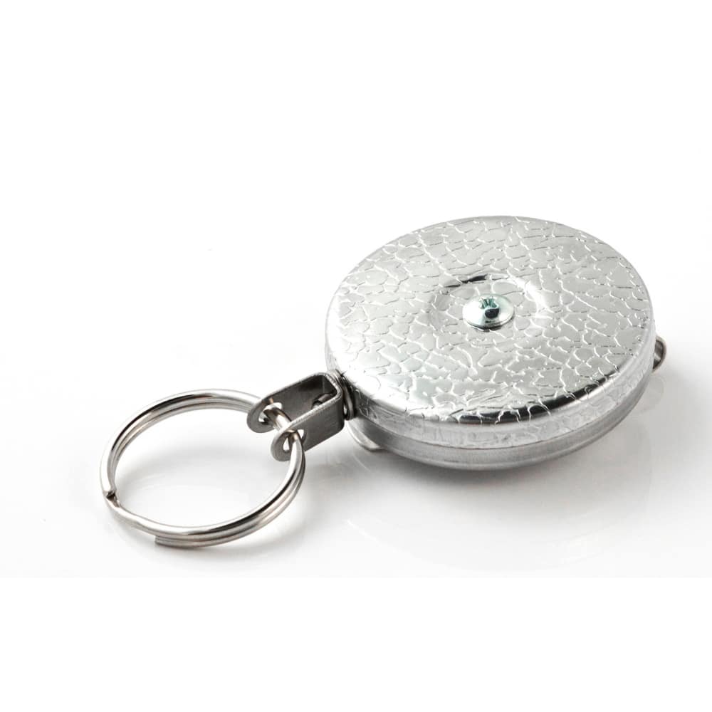 Key-Bak - Key Control; Type: Retractable Key Chain ; Number of Keys: 15 ; Color: Chrome ; Width (Inch): 1 - Exact Tooling