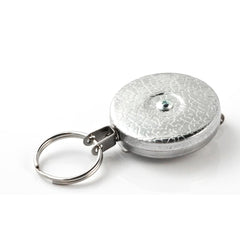 Key-Bak - Key Control; Type: Retractable Key Chain ; Number of Keys: 15 ; Color: Chrome ; Width (Inch): 1 - Exact Tooling