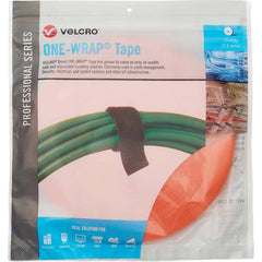 Velcro Brand - Cable Ties; Cable Tie Type: Reusable Cable Tie ; Material: Hook and Loop ; Color: Orange ; Overall Length (Feet): 75 ; Overall Length (Decimal Inch): 300.00000 ; Maximum Bundle Diameter (Inch): 0.5 - Exact Tooling