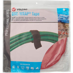 Velcro Brand - Cable Ties; Cable Tie Type: Reusable Cable Tie ; Material: Hook and Loop ; Color: Red ; Overall Length (Feet): 75 ; Overall Length (Decimal Inch): 300.00000 ; Maximum Bundle Diameter (Inch): 0.75 - Exact Tooling